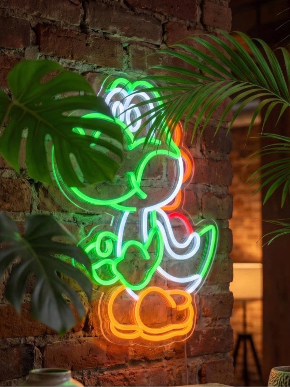 Game room Yoshi has LED NEON SIGN